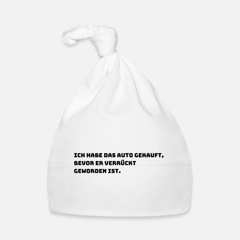 Lustiger E-Auto Aufkleber Baby Bio-Mütze