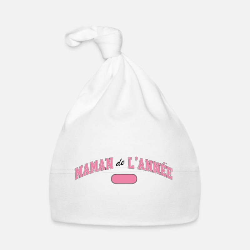 Maman de l’année – Französisches Mama-Statement Baby Bio-Mütze