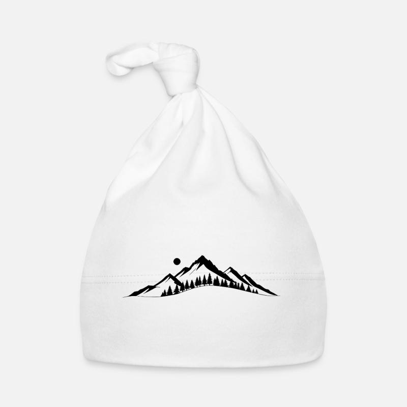 Mountain horizon Organic Baby Cap