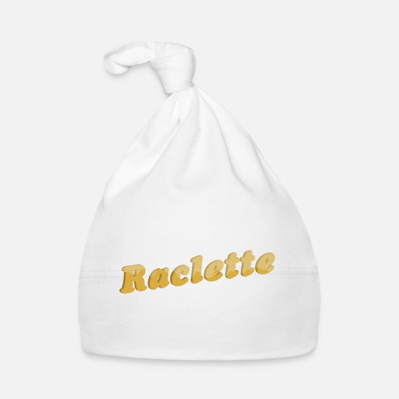Fromage à raclette Lettrage 3D Bonnet bio Bébé