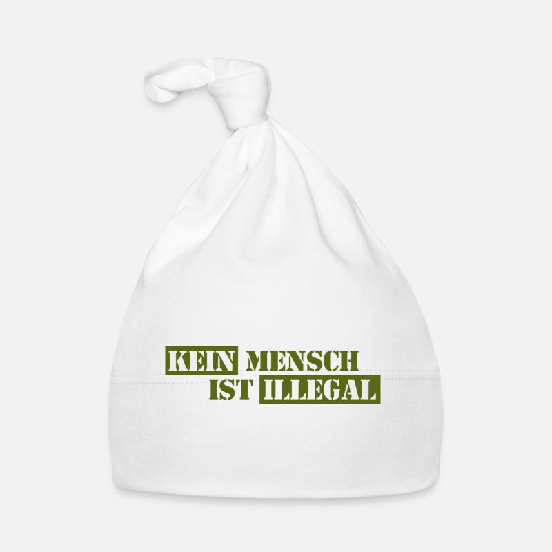 Personne n’est illégal - Migration - Illégalité Bonnet bio Bébé