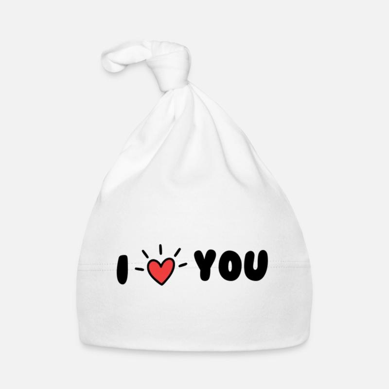 Ich liebe dich Baby Bio-Mütze