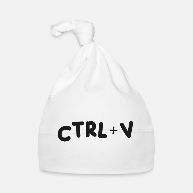 CTRL+V Paste -Gift for IT and Twins Organic Baby Cap