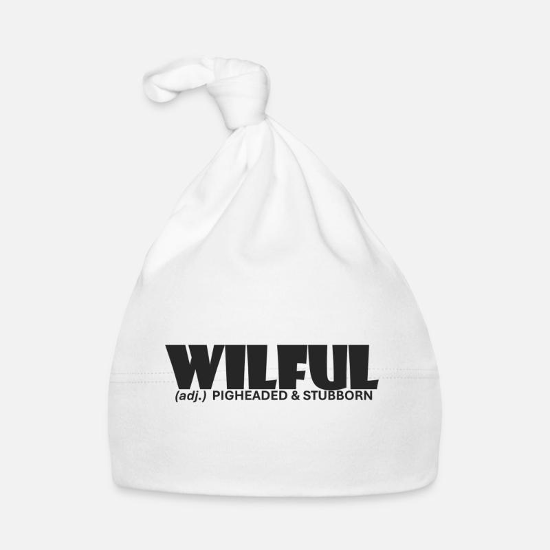 Willensstark, stur und stur Baby Bio-Mütze