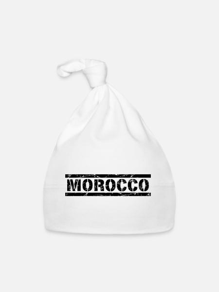 Maroc - Bonnet bio Bébé - blanc - Devant