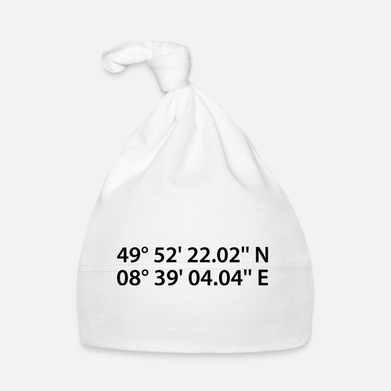 Darmstadt coordinates Organic Baby Cap