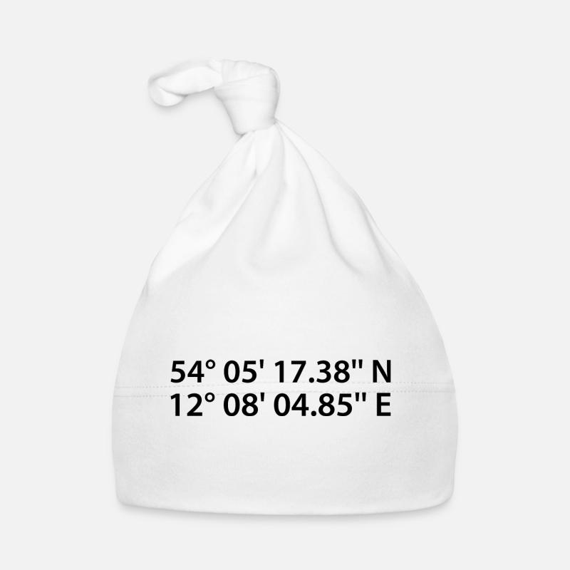 Rostock Coordinates Organic Baby Cap