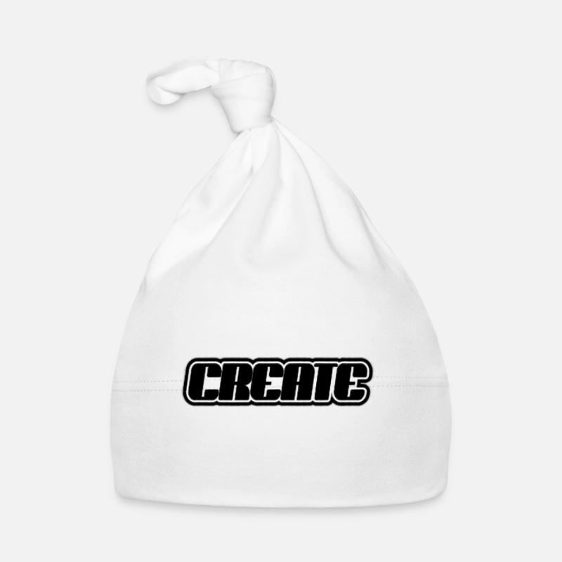 Create Schriftzug Baby Bio-Mütze