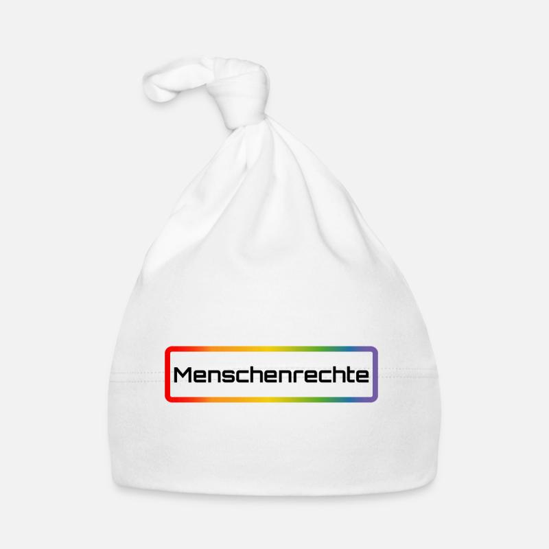 Regenbogen Menschenrechte Baby Bio-Mütze