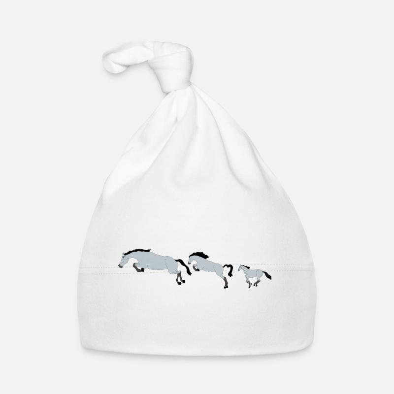 Chevaux en Mouvement Effervescent Bonnet bio Bébé