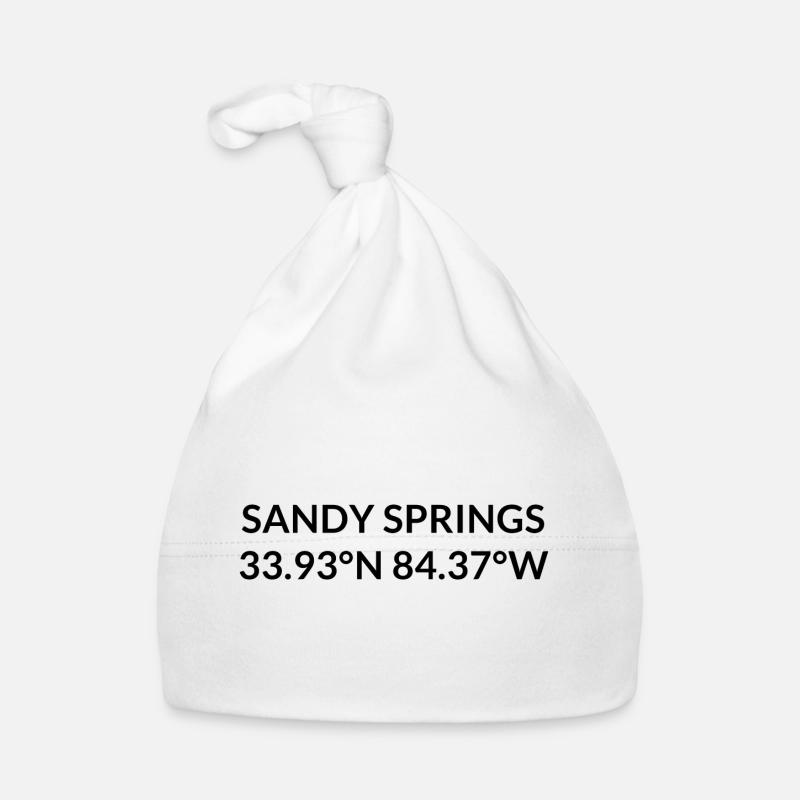 Sandy Springs, Georgia, USA Coordinates Organic Baby Cap