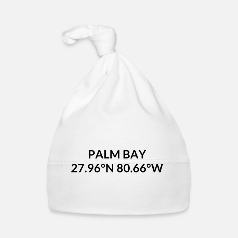 Palm Bay, Florida, USA Coordinates Organic Baby Cap