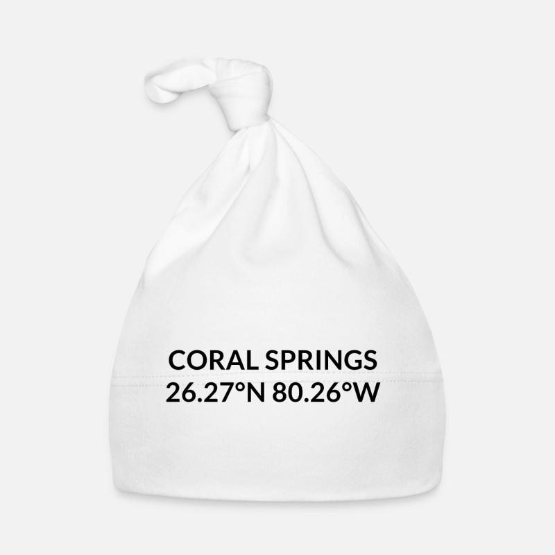 Coordonnées de Coral Springs, Floride, États-Unis Bonnet bio Bébé