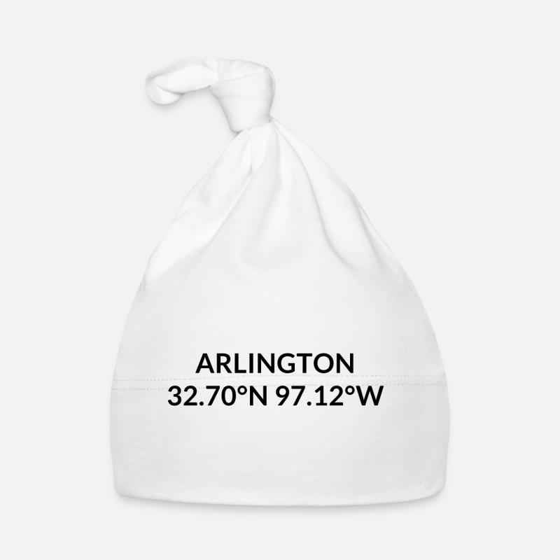 Arlington, Texas, USA Coordinates Organic Baby Cap