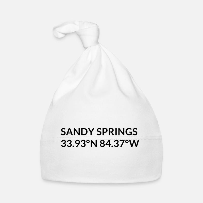 Sandy Springs, Georgia, USA Coordinates Organic Baby Cap