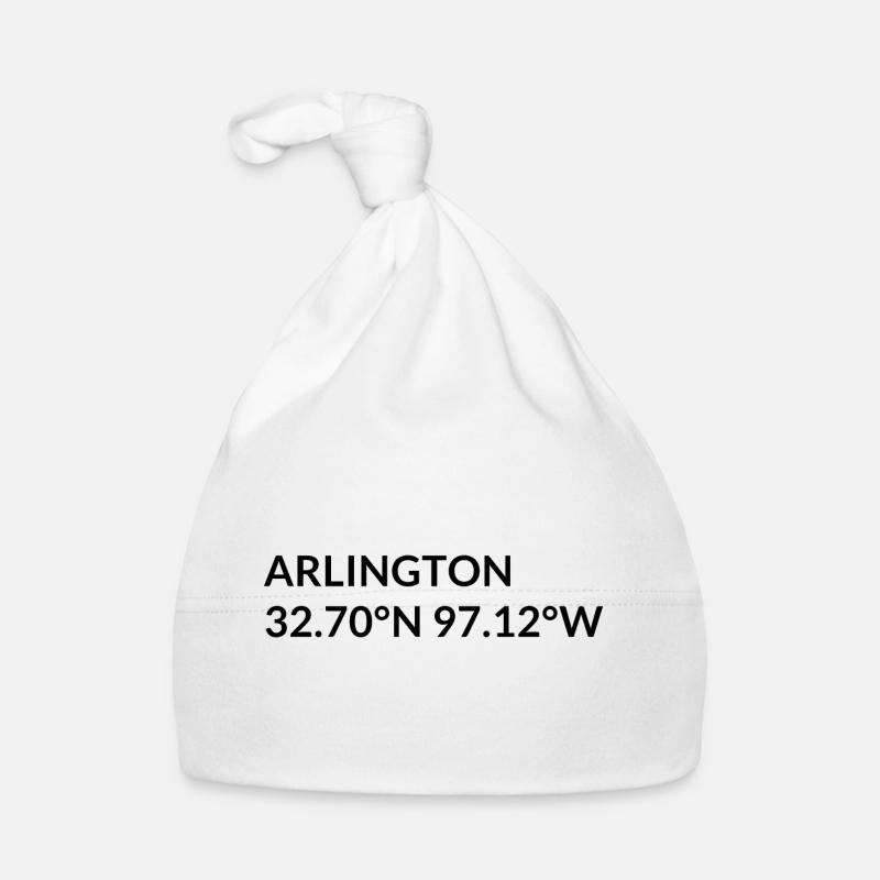 Arlington, Texas, USA Coordinates Organic Baby Cap