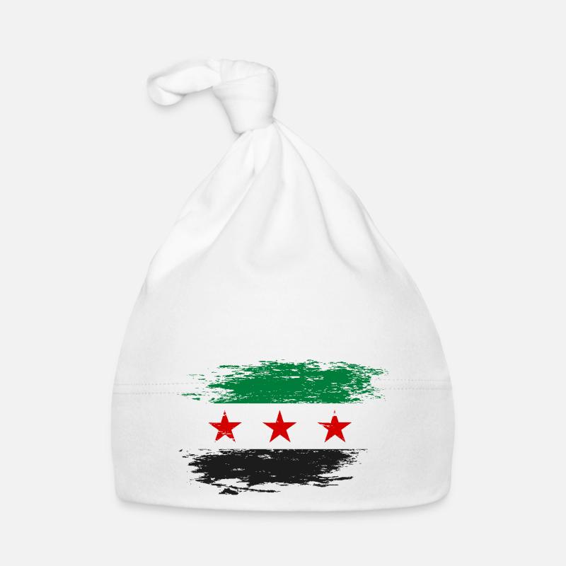 Drapeau syrien utilisé Bonnet bio Bébé