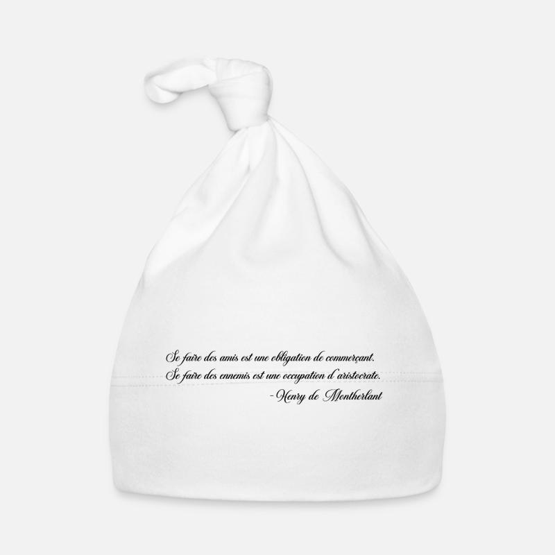 Sich Feinde machen - Montherlant Baby Bio-Mütze