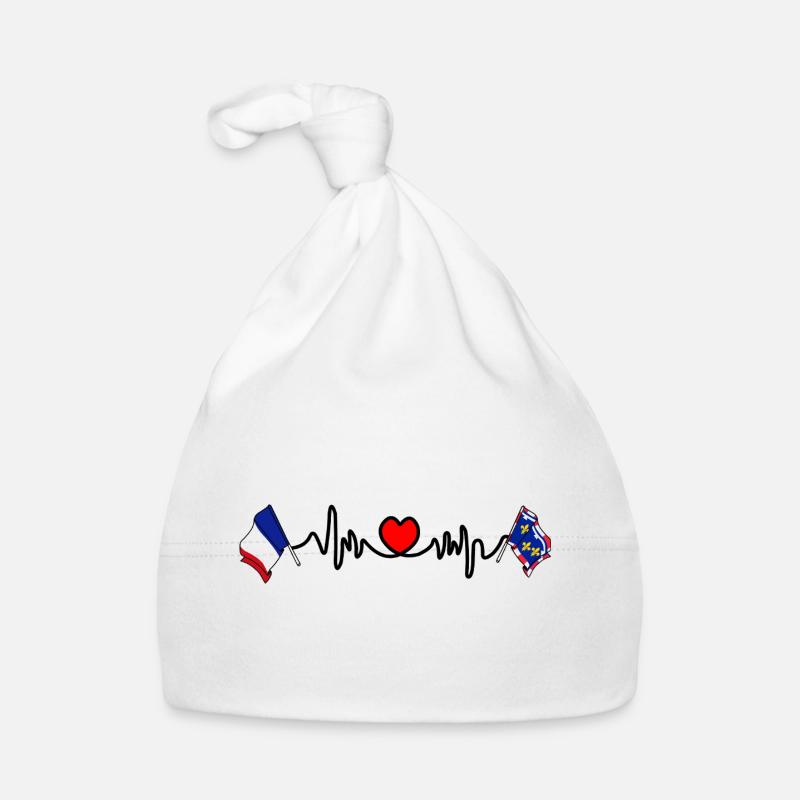 Centro-Val de Loire Heartbeat Francia Cappellino ecologico per neonato