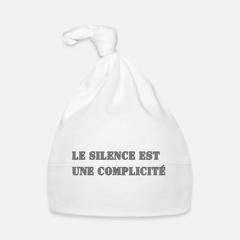 LE SILENCE EST UNE COMPLICITÉ Bonnet bio Bébé