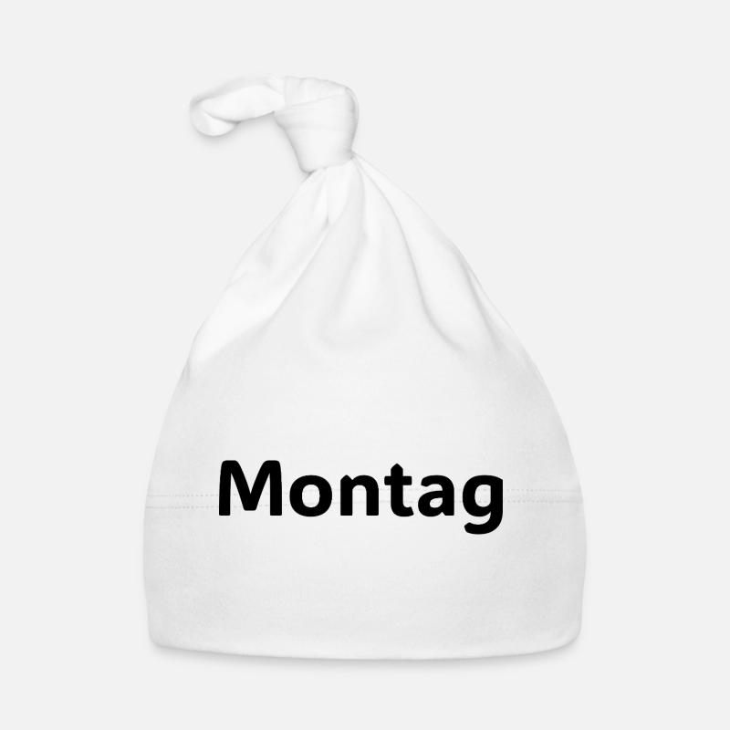 Montag Motivationsspruch Wochenstart Baby Bio-Mütze