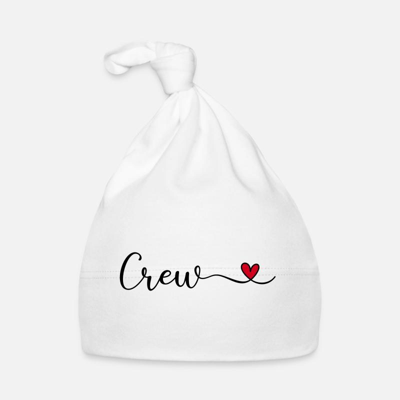 Équipe avec Heart Design Bonnet bio Bébé