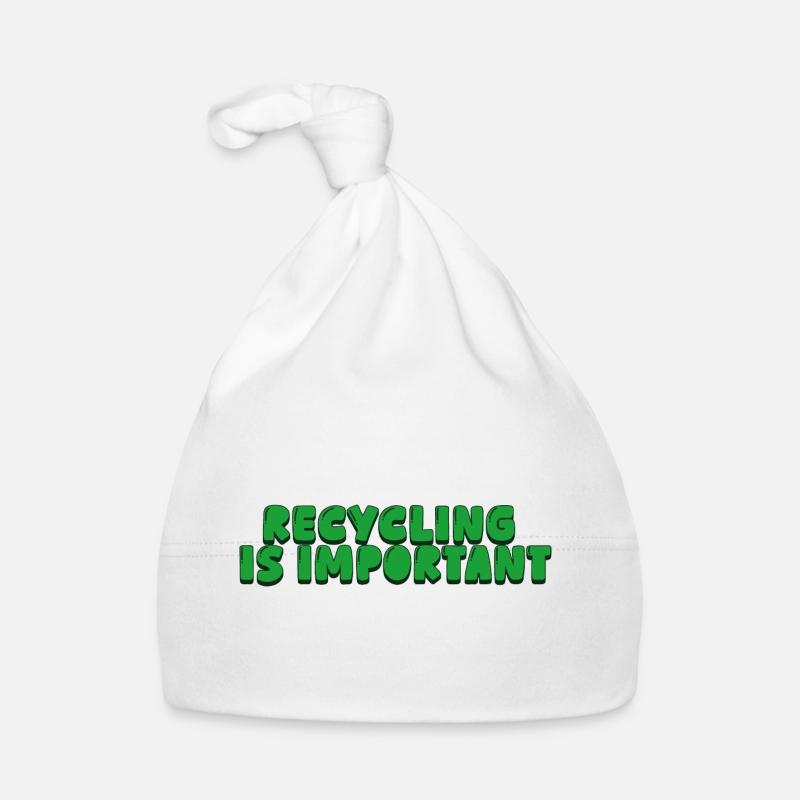 Le recyclage est important Bonnet bio Bébé
