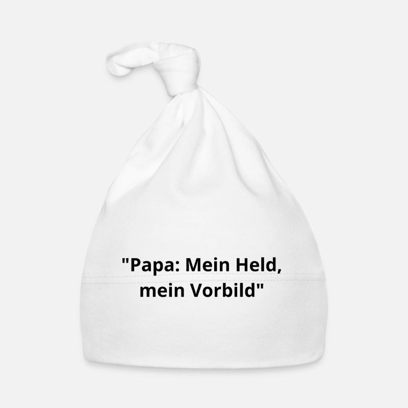 Papa: Mein Held & Vorbild Baby Bio-Mütze