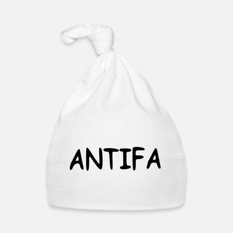 Antifa - noir Bonnet bio Bébé