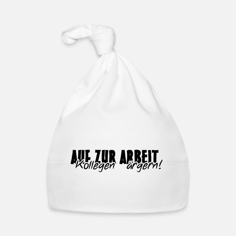Kollegen Arbeit Beruf Büro lustig Spruch Geschenk Baby Bio-Mütze