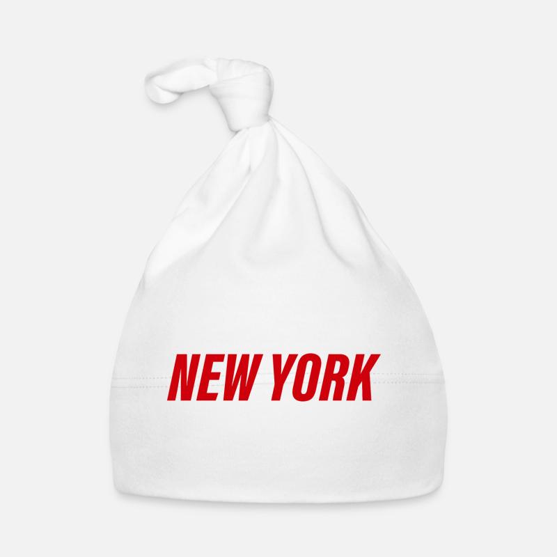 New York - Bonnet bio Bébé - blanc