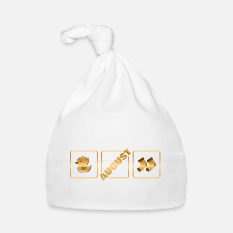 Gift for August Organic Baby Cap