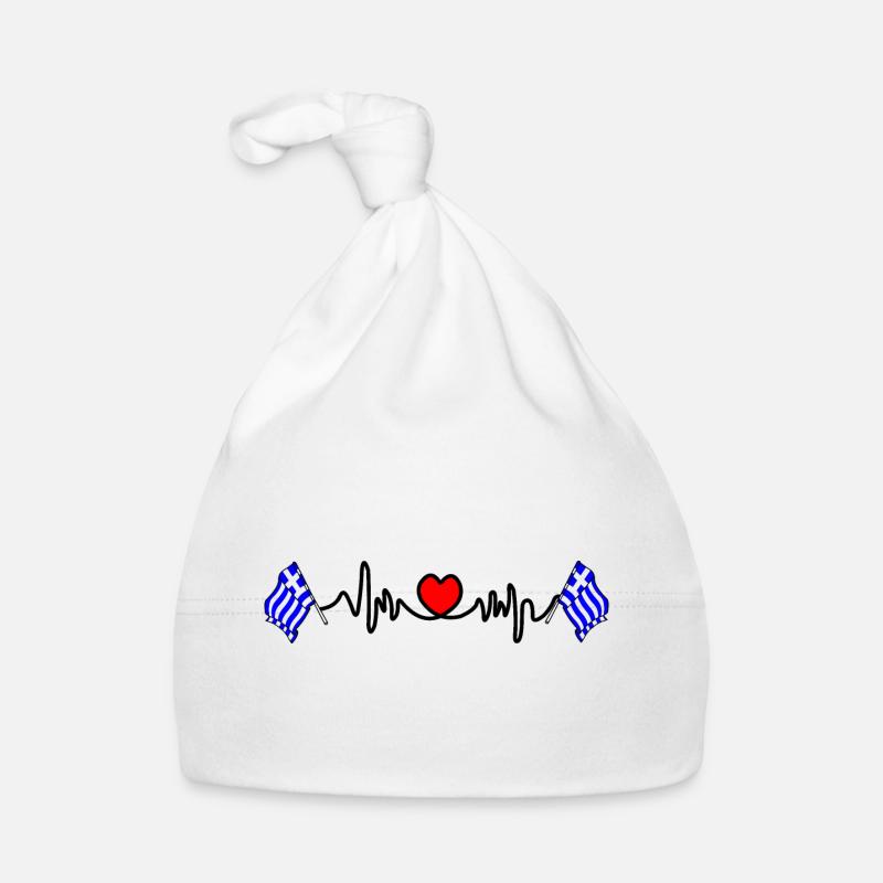 Heart rate cardio for Greece Organic Baby Cap