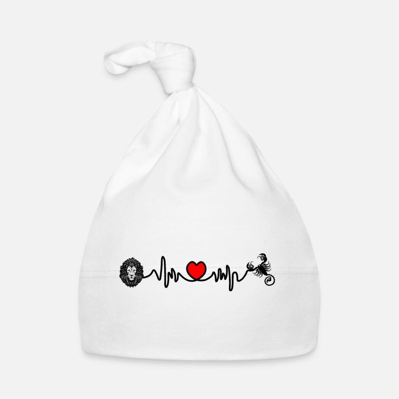 Herzfrequenz Cardio Löwe Skorpion Baby Bio-Mütze