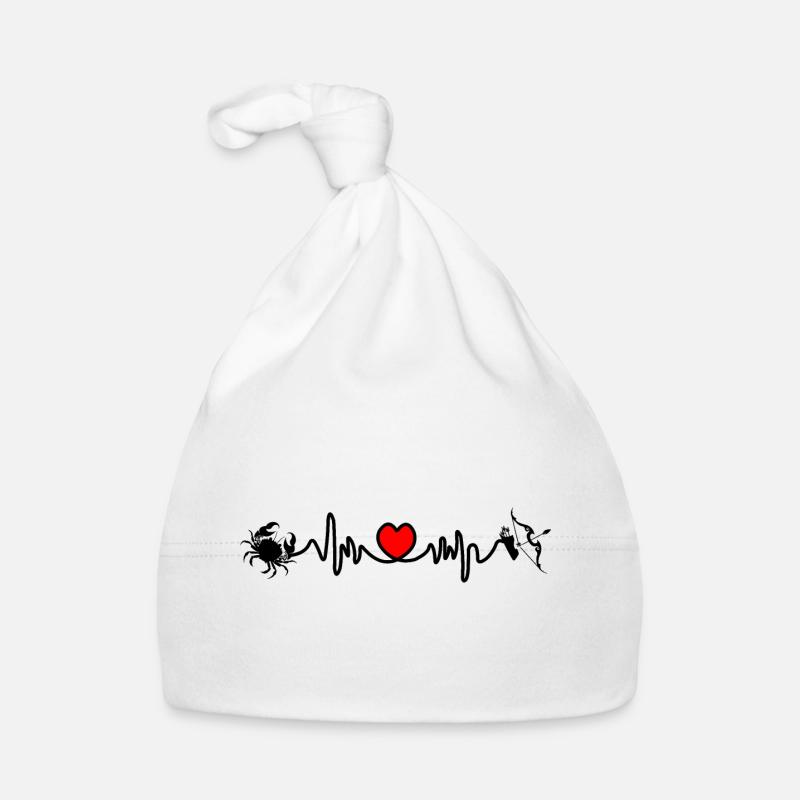 Herzfrequenz Kardio Krebs Schütze Baby Bio-Mütze