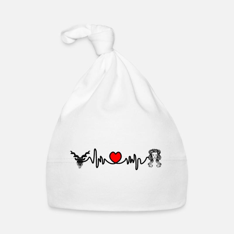 Herzfrequenz Cardio Steinbock Jungfrau Baby Bio-Mütze