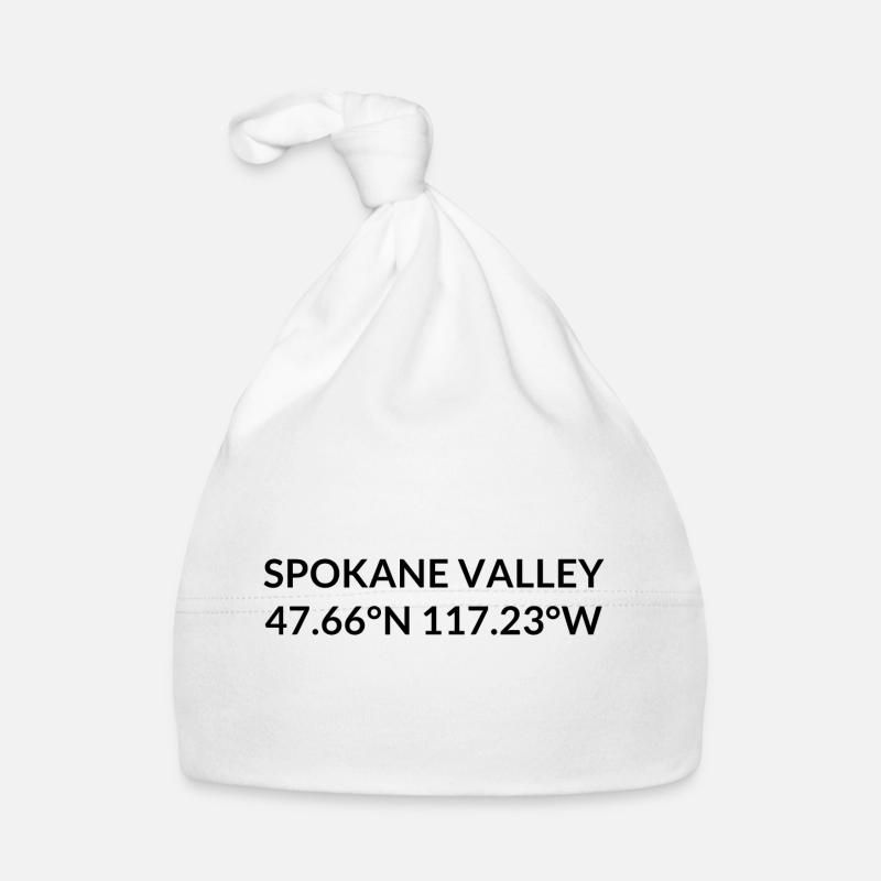 Coordonnées de Spokane Valley, Washington, États-Unis Bonnet bio Bébé