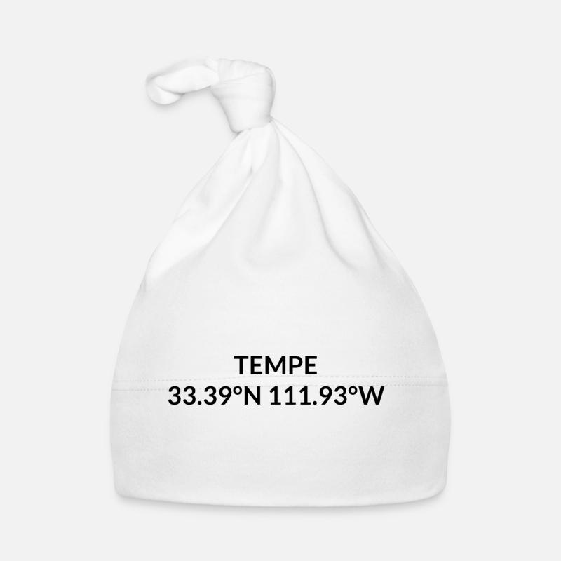Tempe, Arizona, USA Coordinates Organic Baby Cap