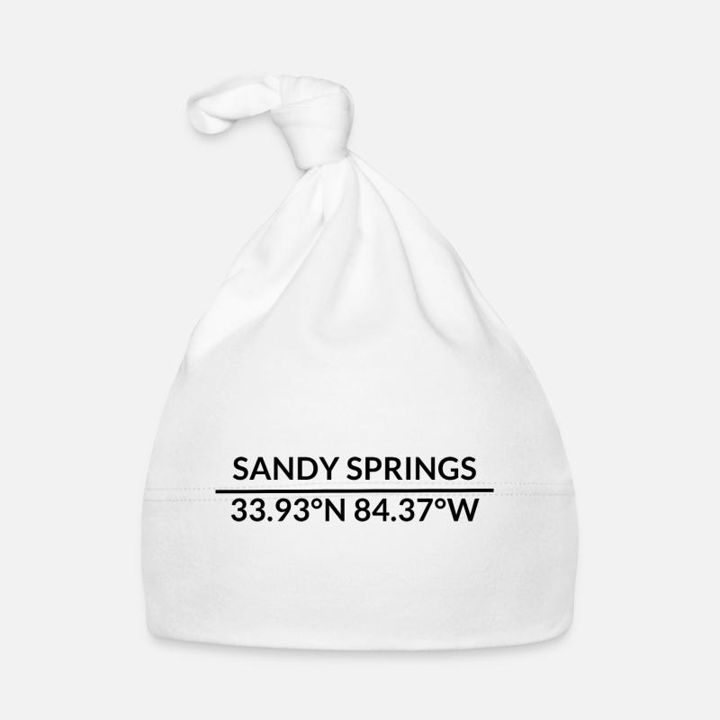 Sandy Springs, Georgia, USA Coordinates Organic Baby Cap
