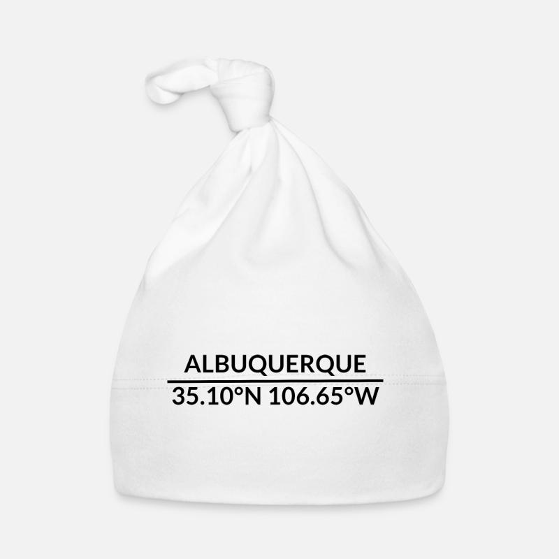 Albuquerque, New Mexico, USA Coordinates Organic Baby Cap