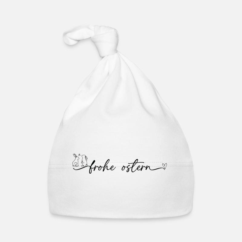 Frohe Ostern 🐰🌸 Baby Bio-Mütze