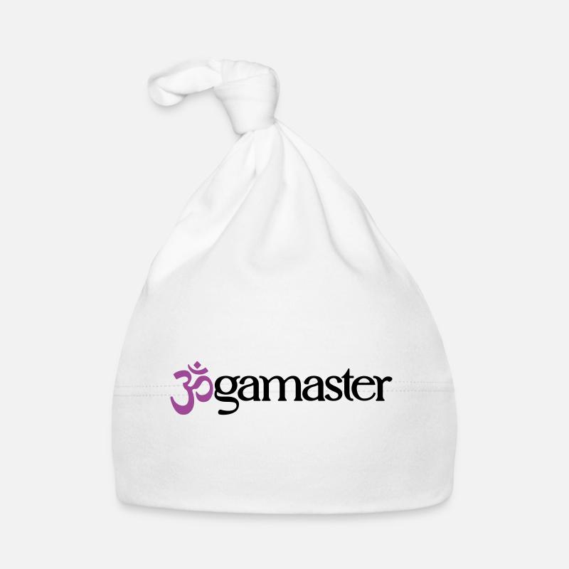 Jogamaster - Typografisches OM (3-Farbig) Baby Bio-Mütze
