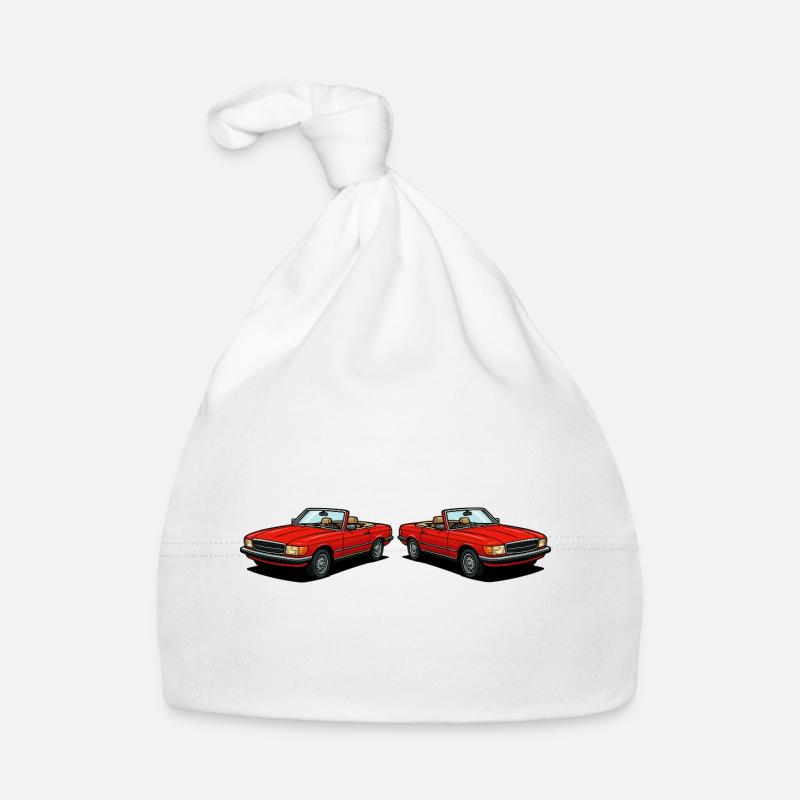 Red convertible duo: classic two-seaters Organic Baby Cap