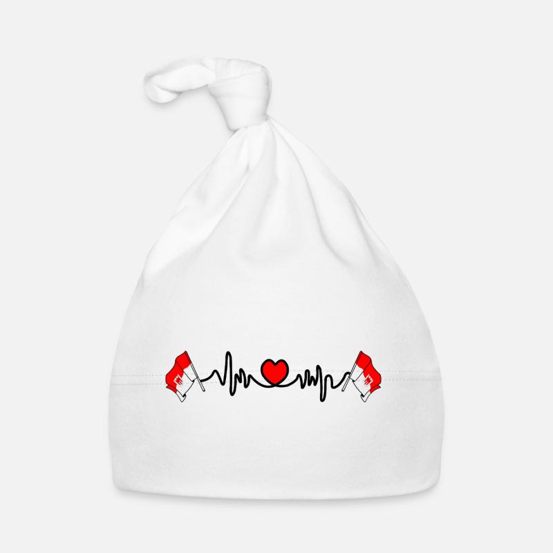 Drapeaux du battement de cœur du Vorarlberg Bonnet bio Bébé