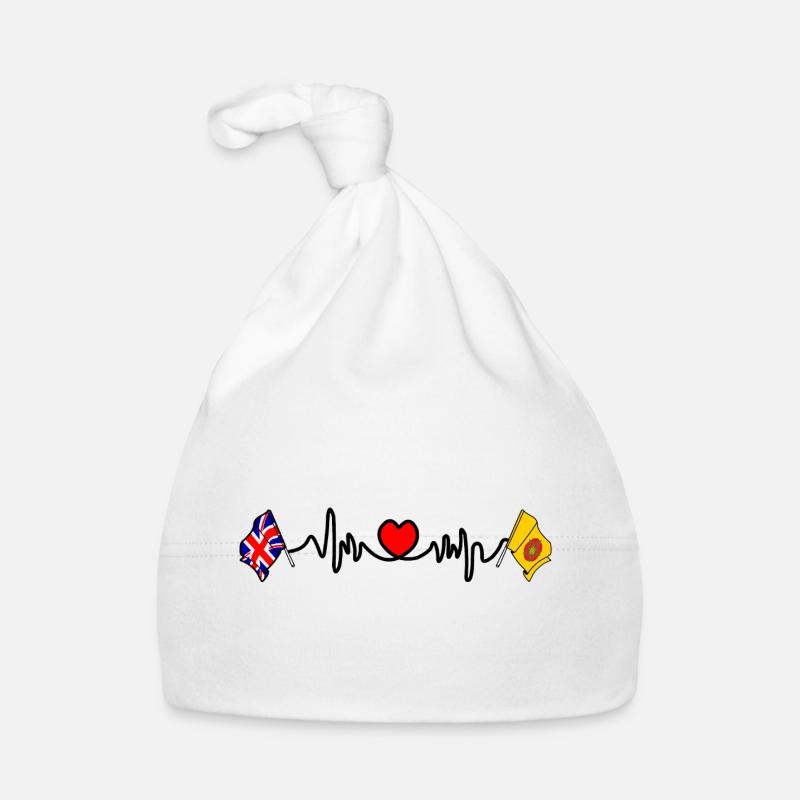 Herzfrequenz in Lancashire und Großbritannien Baby Bio-Mütze