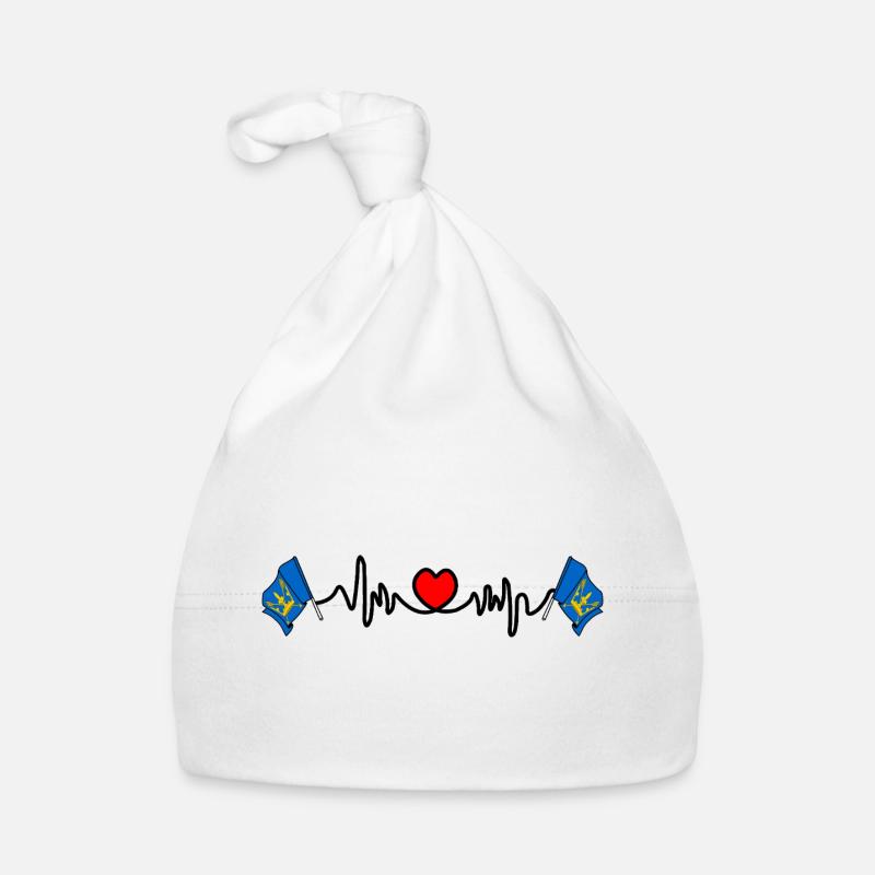Battement de cœur du drapeau du Suffolk Bonnet bio Bébé