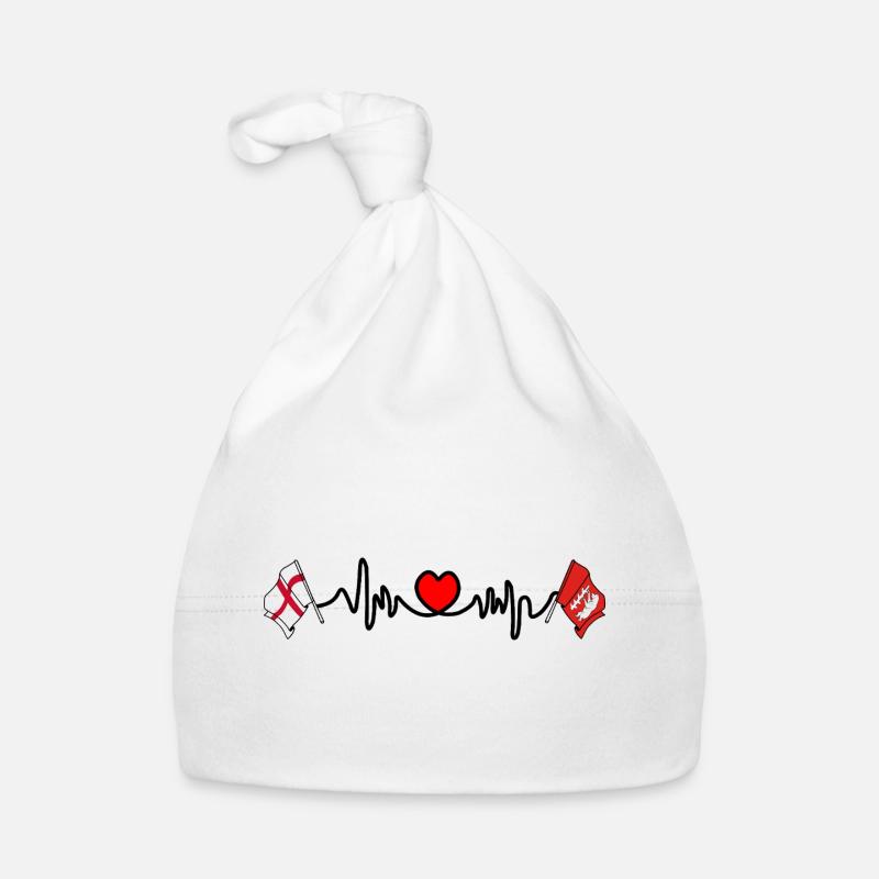 Warwickshire & England Herzfrequenz Baby Bio-Mütze