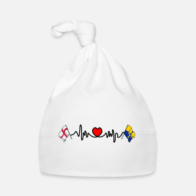 Durham & England-Flagge Baby Bio-Mütze