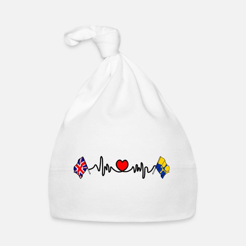 Fréquence cardiaque du Durham et du Royaume-Uni Bonnet bio Bébé