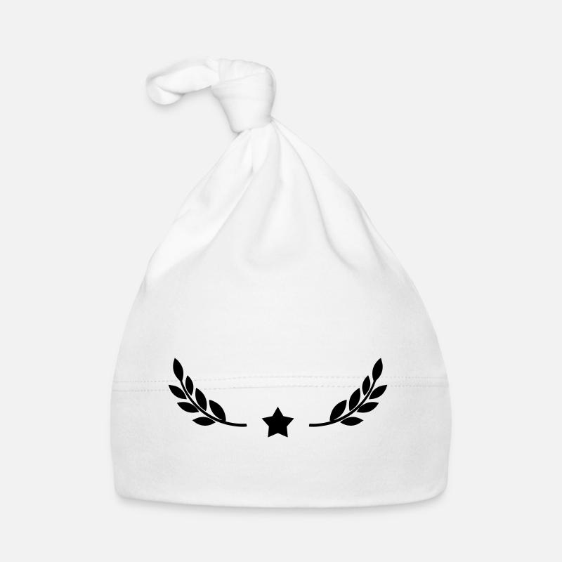 Étoile avec la couronne de lauriers Design Bonnet bio Bébé